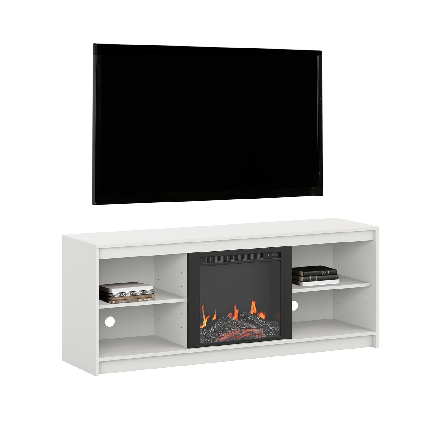 TV Stand with Integrated Fireplace - Axess