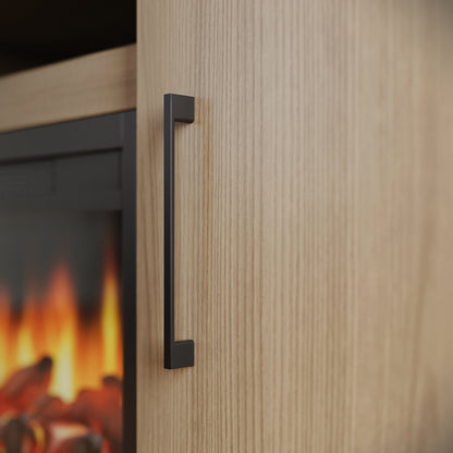 Meuble TV Fernley avec foyer intégré