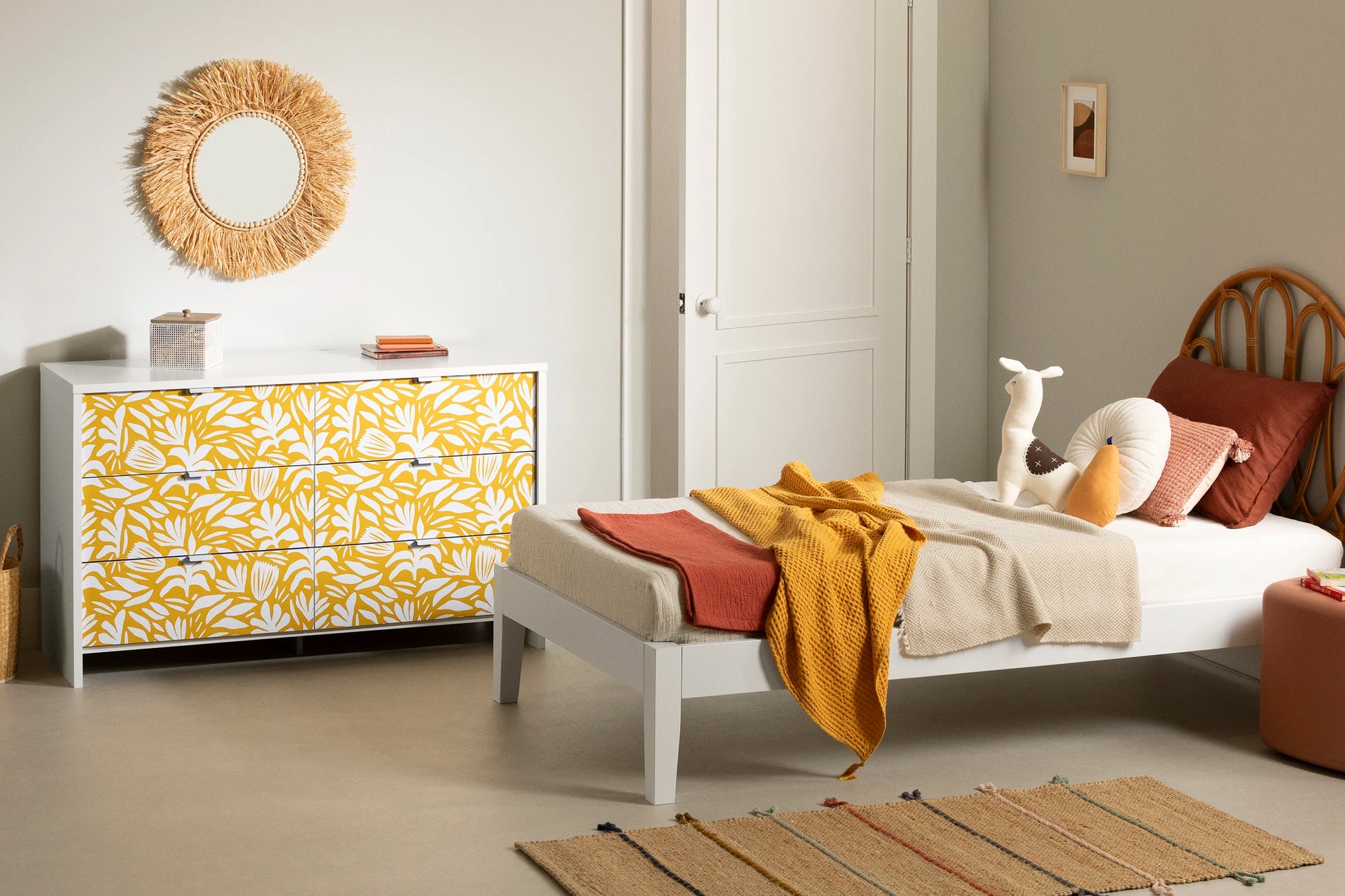 Dresser 6Drawer Bloom South Shore Furniture Free Shipping