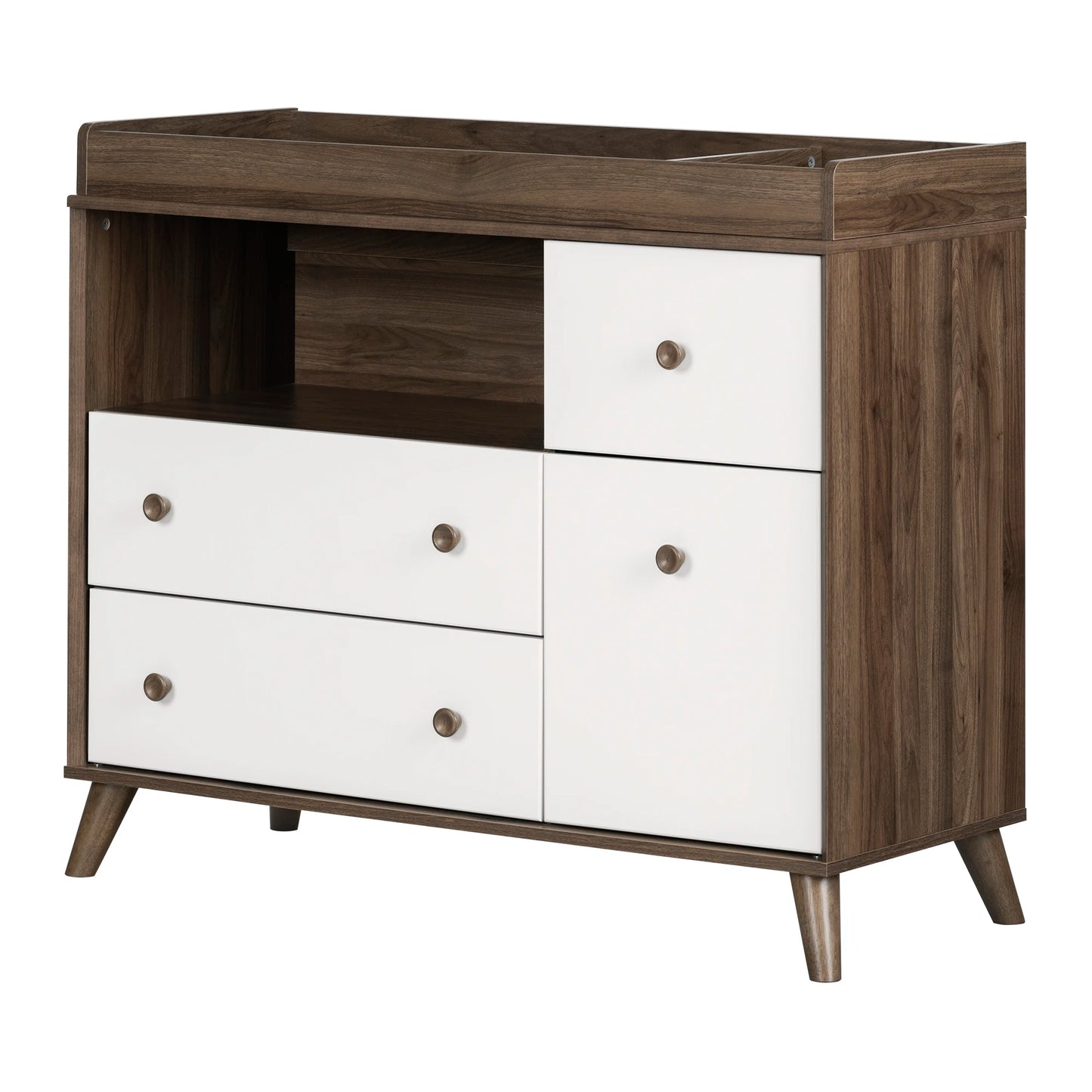 Changing Table with Drawers and Open Storage Yodi South Shore Furniture Free Shipping