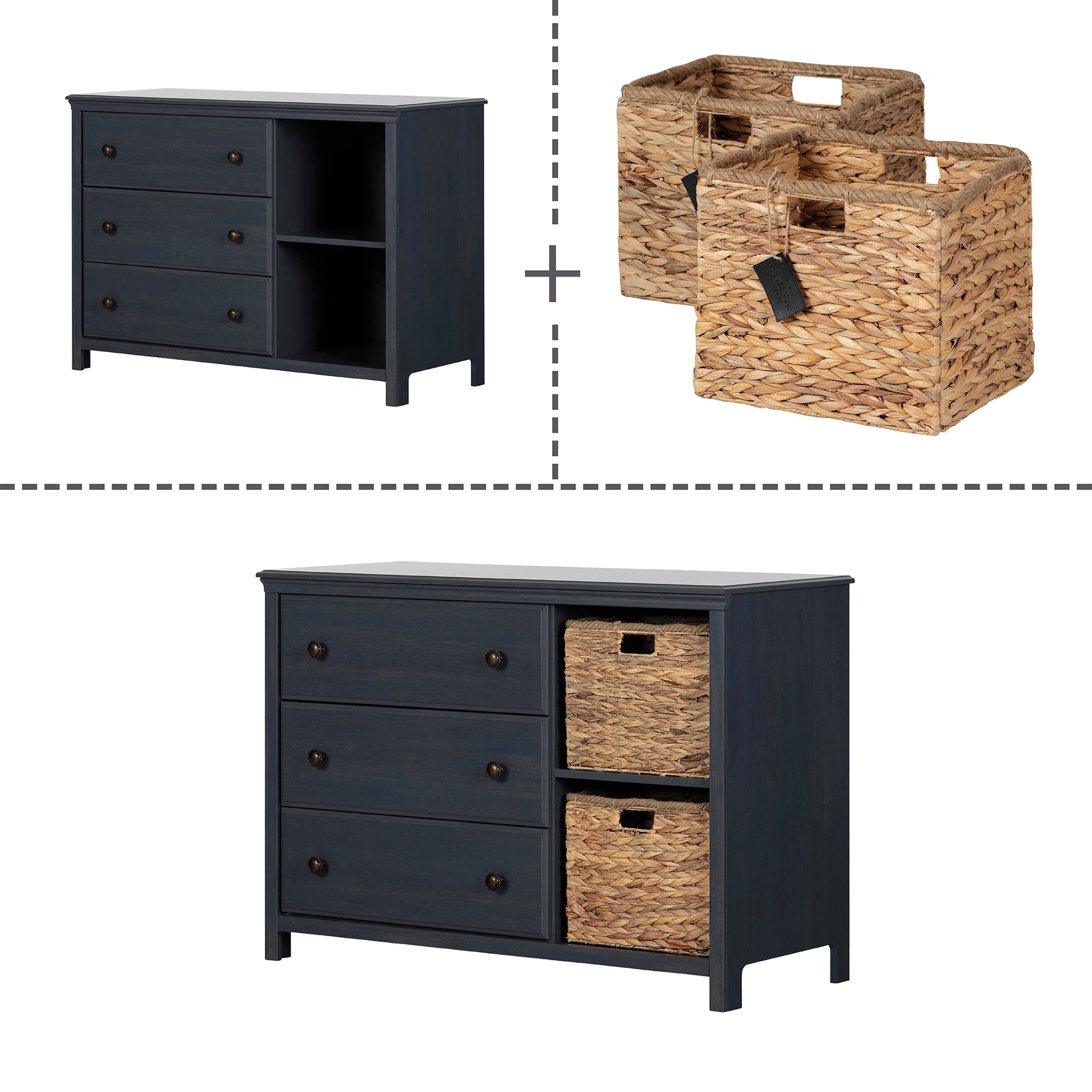 Dresser - 3-Drawer | Cotton Candy | South Shore Furniture - Free Shipping Dresser - 3-Drawer | Cotton Candy | South Shore Furniture - Free Shipping