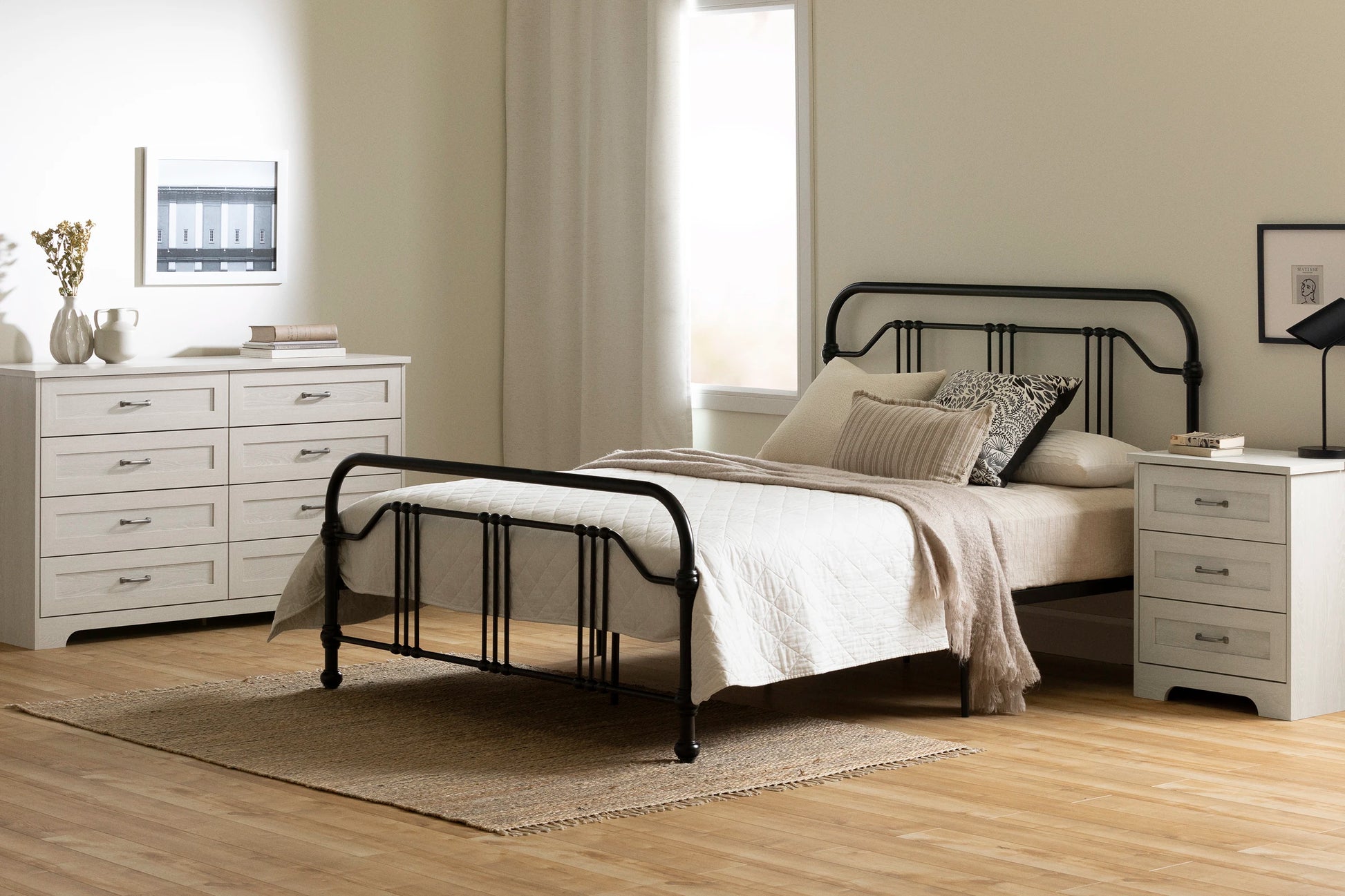 Nightstand 2Drawer Prairie South Shore Furniture Free Shipping