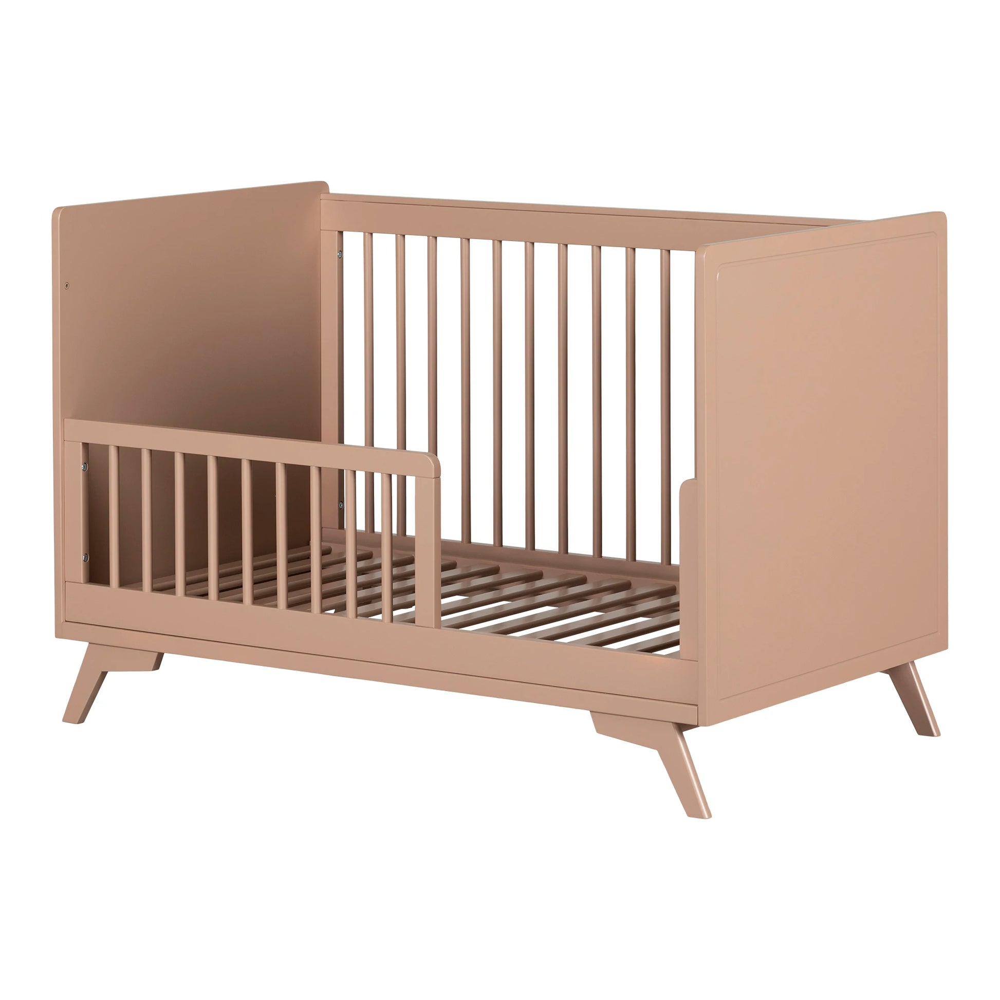 Baby Crib with Adjustable Height and Toddler Rail Milos South Shore Furniture Free Shipping