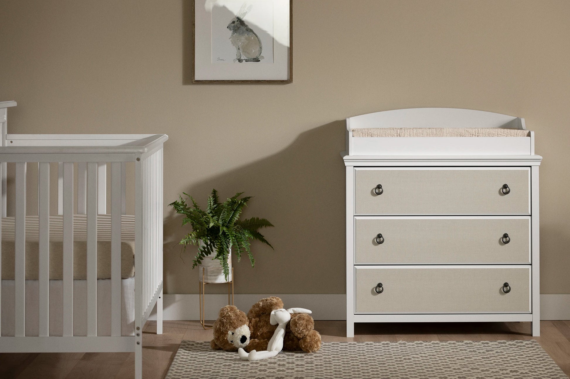 Dark brown changing table sales