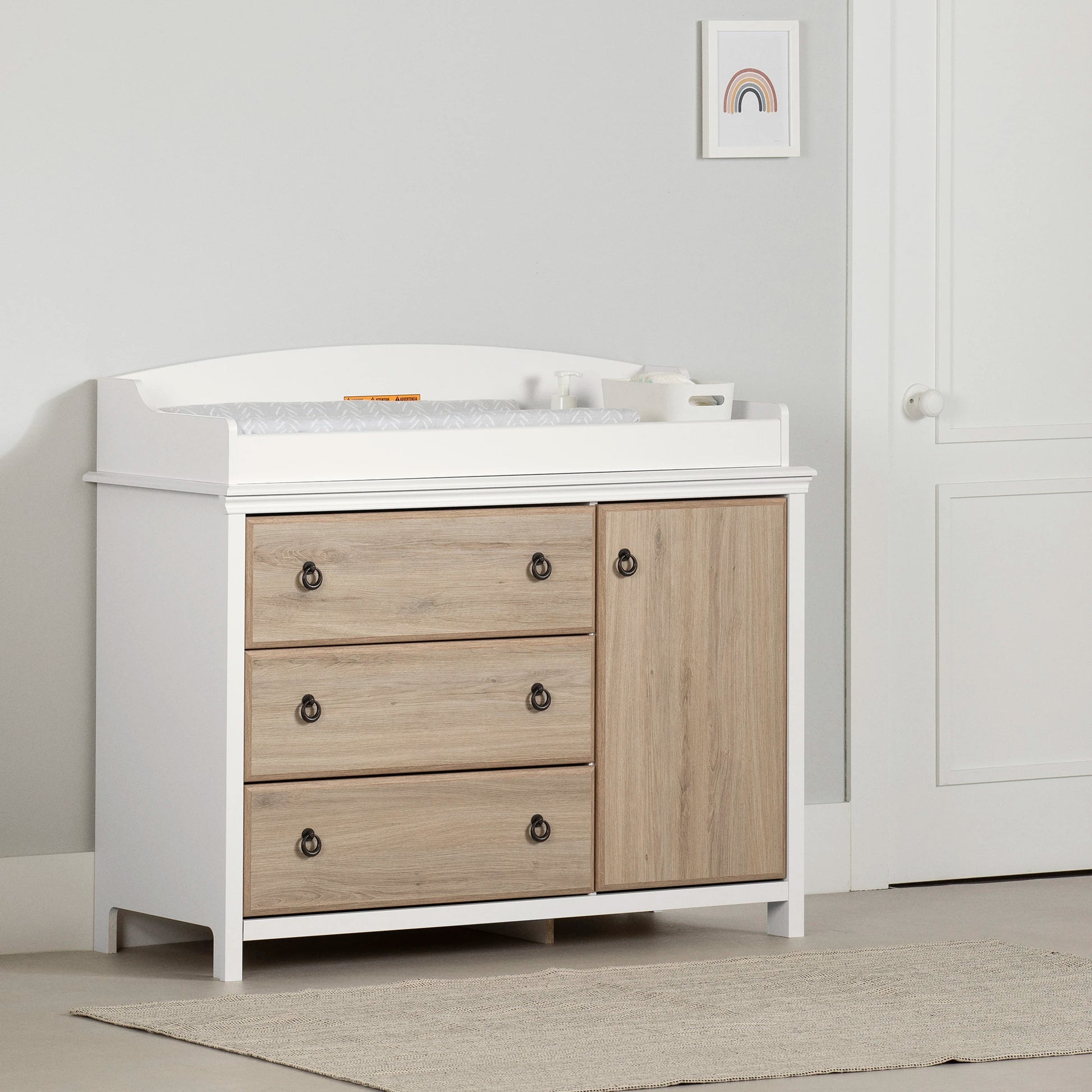 Changing Table Cotton Candy Removable Rim Storage South Shore Furniture