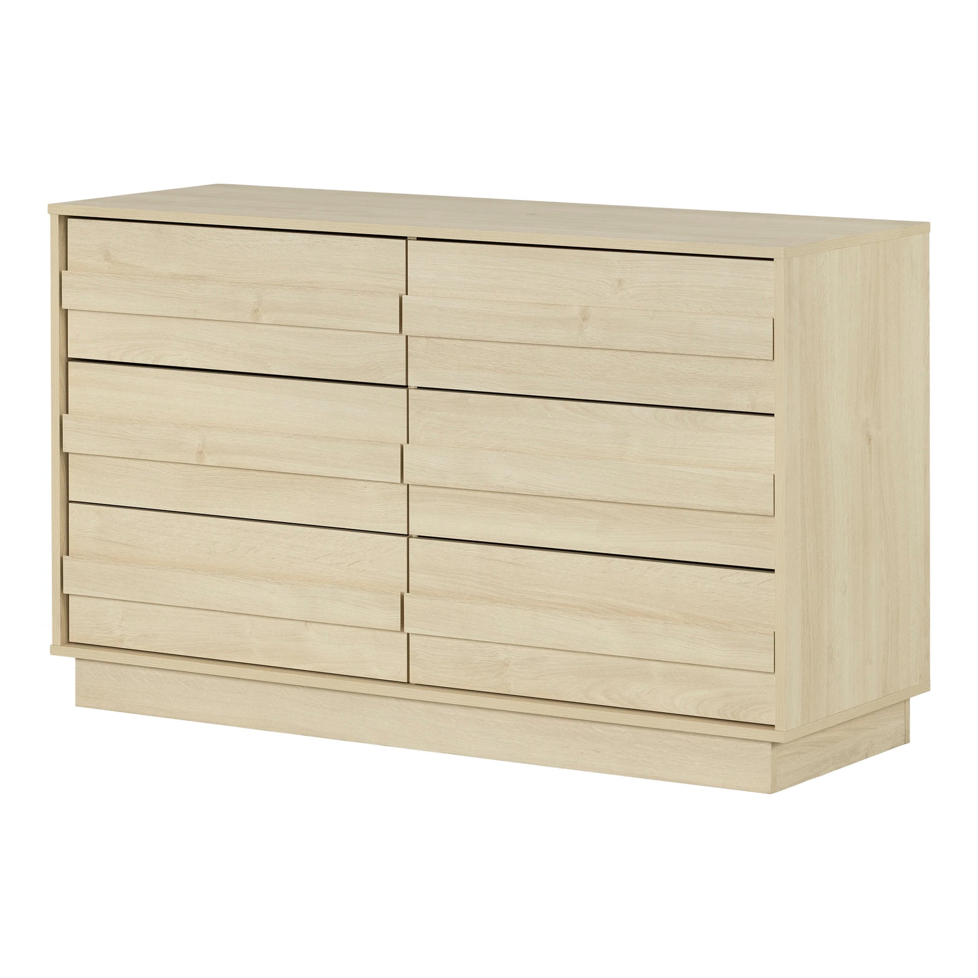 YITAHOME Commode 8 Tiroirs Tissu Avec Dessus Bois - Meuble Rangement Chambre Beige Avec Poches Et Crochets