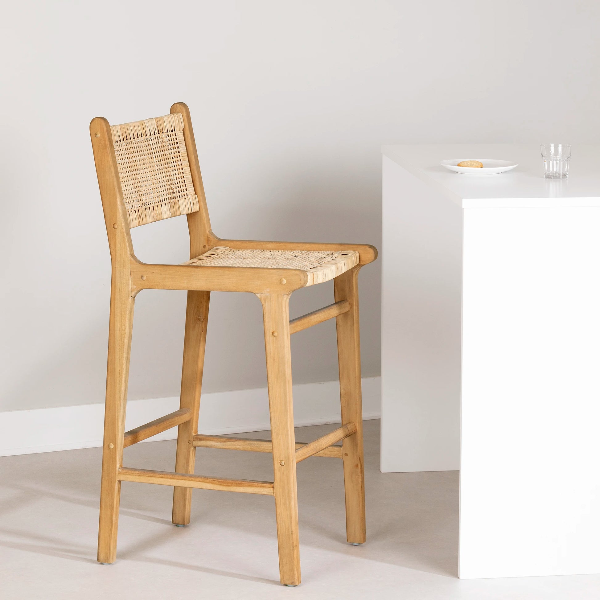 Rattan Counter Height Boho Chic Bar Stools Rattan Bar Stool Balka South Shore Furniture Free Shipping